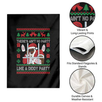 Funny Christmas Diddy Garden Flag Aint No Party Like A Diddy Party Baby Oil Dirty Ugly Xmas - Wonder Print Shop