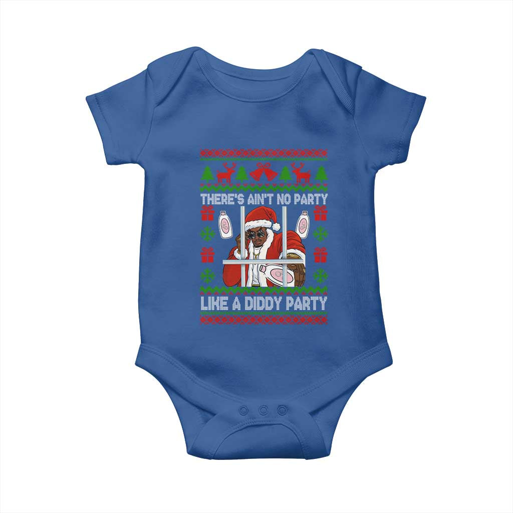 Funny Christmas Diddy Baby Onesie Aint No Party Like A Diddy Party Baby Oil Dirty Ugly Xmas - Wonder Print Shop