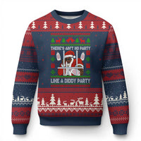 Funny Xmas Diddy Ugly Christmas Sweater Aint No Party Like A Diddy Party Baby Oil Dirty Ugly Xmas - Wonder Print Shop