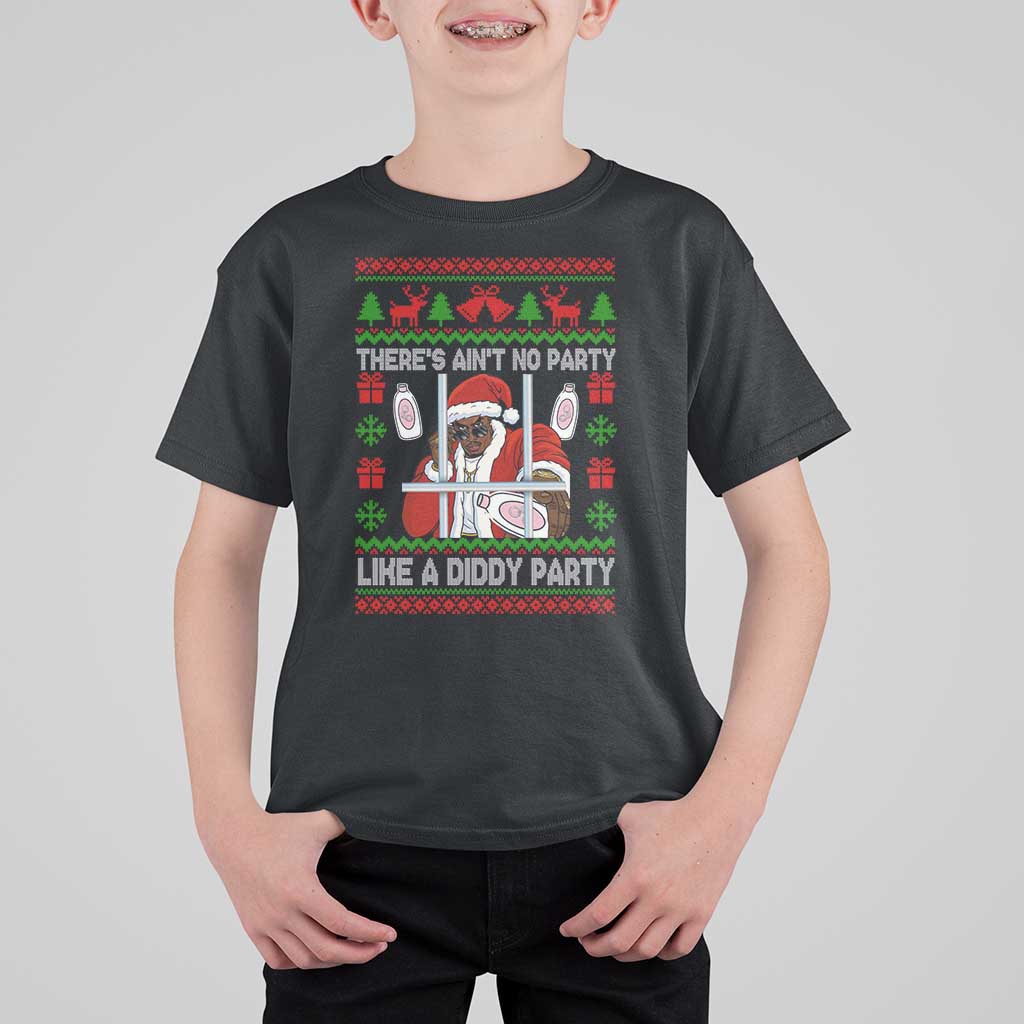 Funny Christmas Diddy T Shirt For Kid Aint No Party Like A Diddy Party Baby Oil Dirty Ugly Xmas - Wonder Print Shop