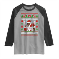 Funny Christmas Diddy Raglan Shirt Aint No Party Like A Diddy Party Baby Oil Dirty Ugly Xmas - Wonder Print Shop