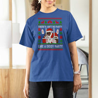 Funny Christmas Diddy T Shirt For Women Aint No Party Like A Diddy Party Baby Oil Dirty Ugly Xmas - Wonder Print Shop