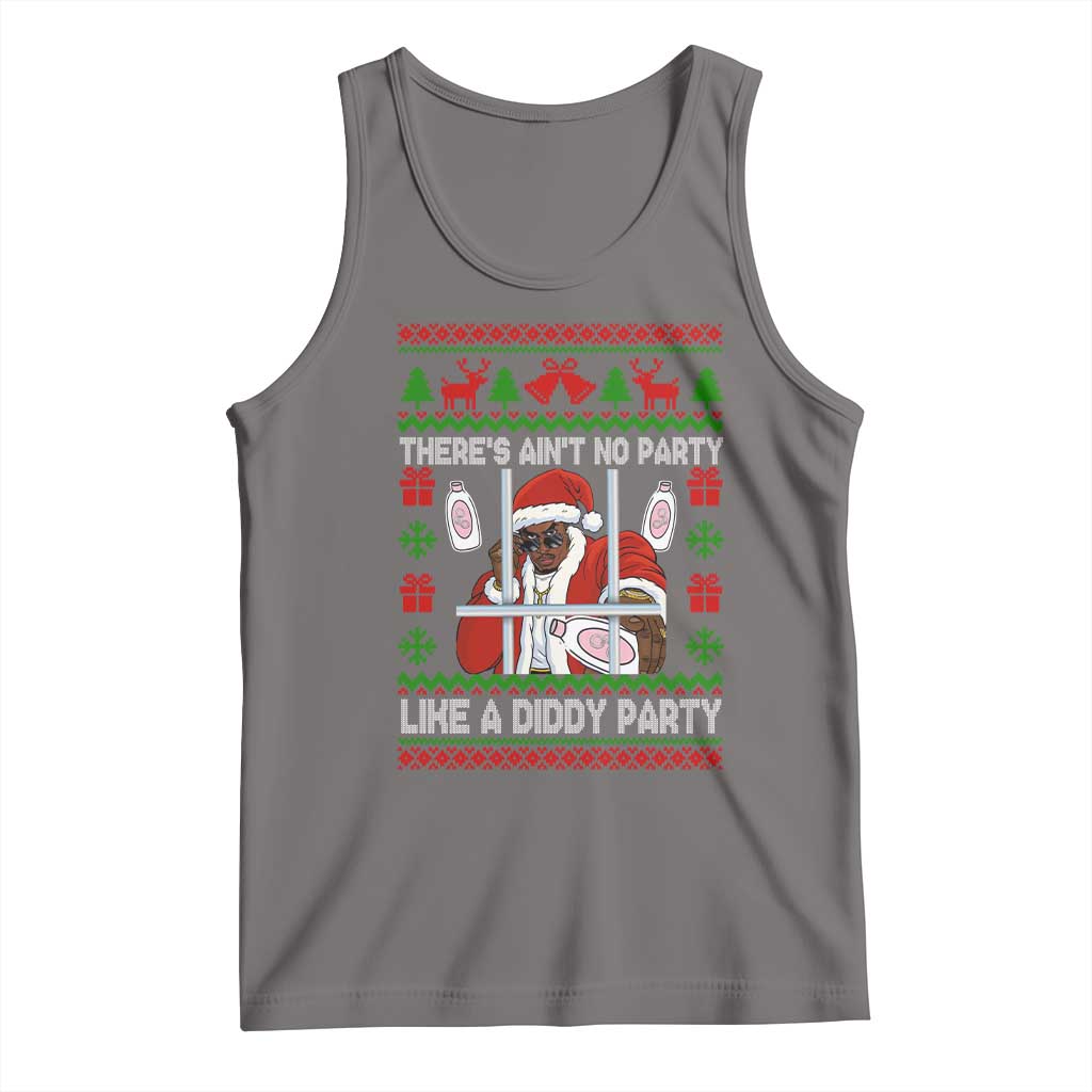 Funny Christmas Diddy Tank Top Aint No Party Like A Diddy Party Baby Oil Dirty Ugly Xmas - Wonder Print Shop