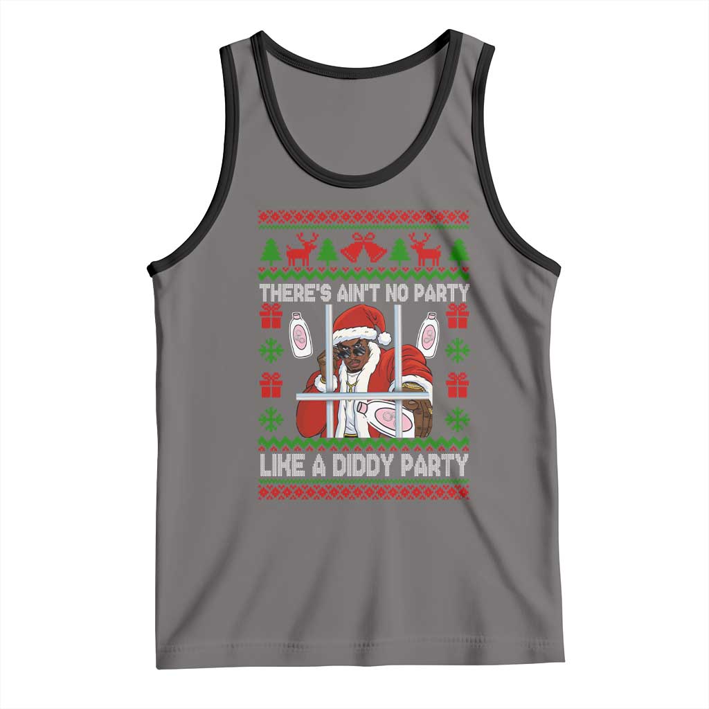 Funny Christmas Diddy Tank Top Aint No Party Like A Diddy Party Baby Oil Dirty Ugly Xmas - Wonder Print Shop