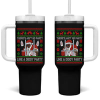 Funny Christmas Diddy Tumbler With Handle Aint No Party Like A Diddy Party Baby Oil Dirty Ugly Xmas - Wonder Print Shop