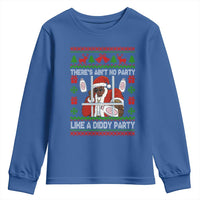 Funny Christmas Diddy Youth Sweatshirt Aint No Party Like A Diddy Party Baby Oil Dirty Ugly Xmas - Wonder Print Shop