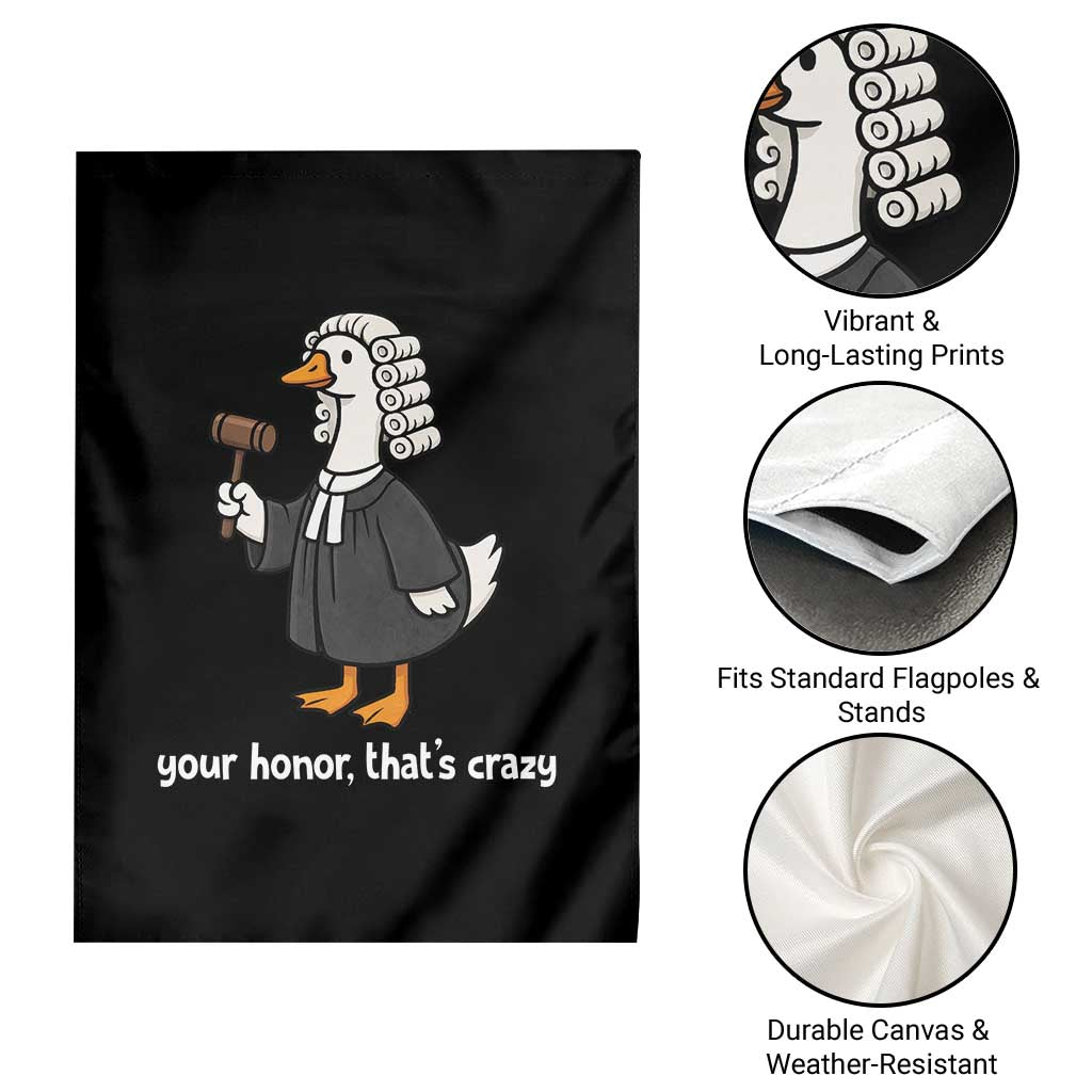 Goose Lawyer Garden Flag Law School Graduation Gift Funny Silly Gooses Lovers - Wonder Print Shop