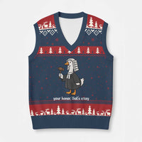 Goose Lawyer V-Neck Knit Sweater Vest Law School Graduation Gift Funny Silly Gooses Lovers - Wonder Print Shop
