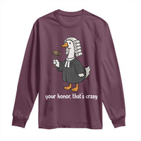 Goose Lawyer Long Sleeve Shirt Law School Graduation Gift Funny Silly Gooses Lovers - Wonder Print Shop