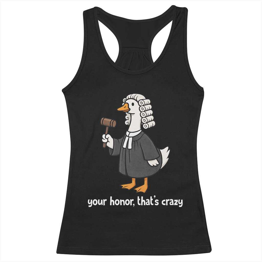 Goose Lawyer Racerback Tank Top Law School Graduation Gift Funny Silly Gooses Lovers - Wonder Print Shop