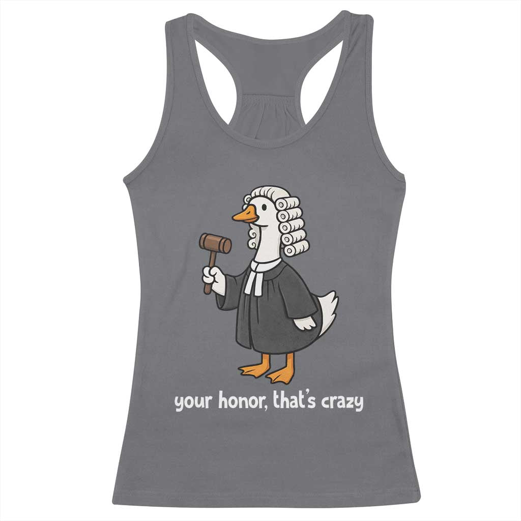 Goose Lawyer Racerback Tank Top Law School Graduation Gift Funny Silly Gooses Lovers - Wonder Print Shop