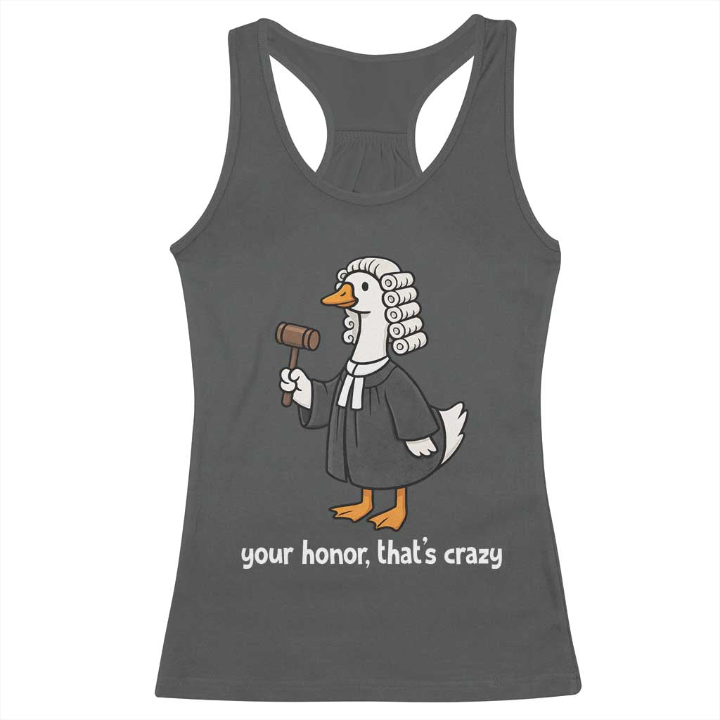 Goose Lawyer Racerback Tank Top Law School Graduation Gift Funny Silly Gooses Lovers - Wonder Print Shop