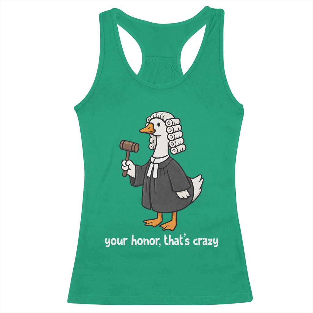 Goose Lawyer Racerback Tank Top Law School Graduation Gift Funny Silly Gooses Lovers - Wonder Print Shop