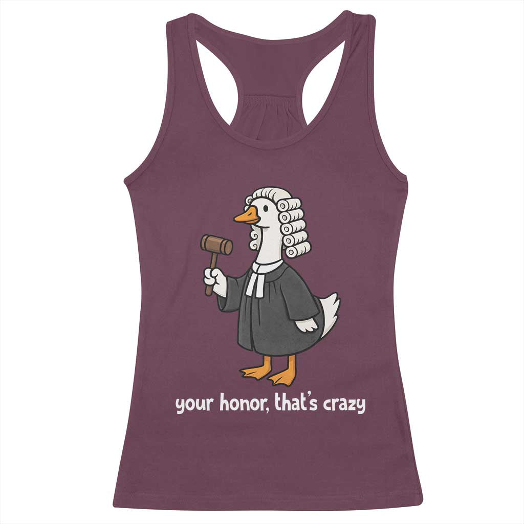 Goose Lawyer Racerback Tank Top Law School Graduation Gift Funny Silly Gooses Lovers - Wonder Print Shop