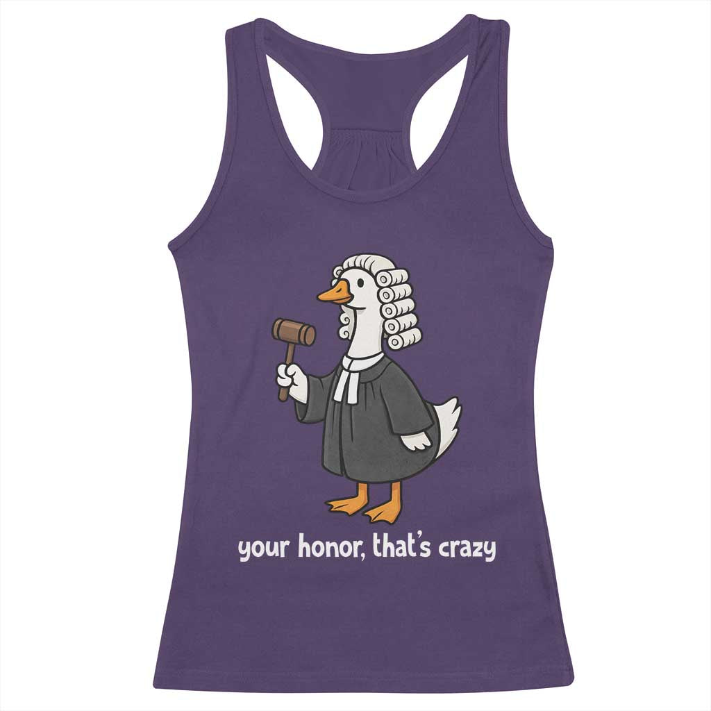 Goose Lawyer Racerback Tank Top Law School Graduation Gift Funny Silly Gooses Lovers - Wonder Print Shop