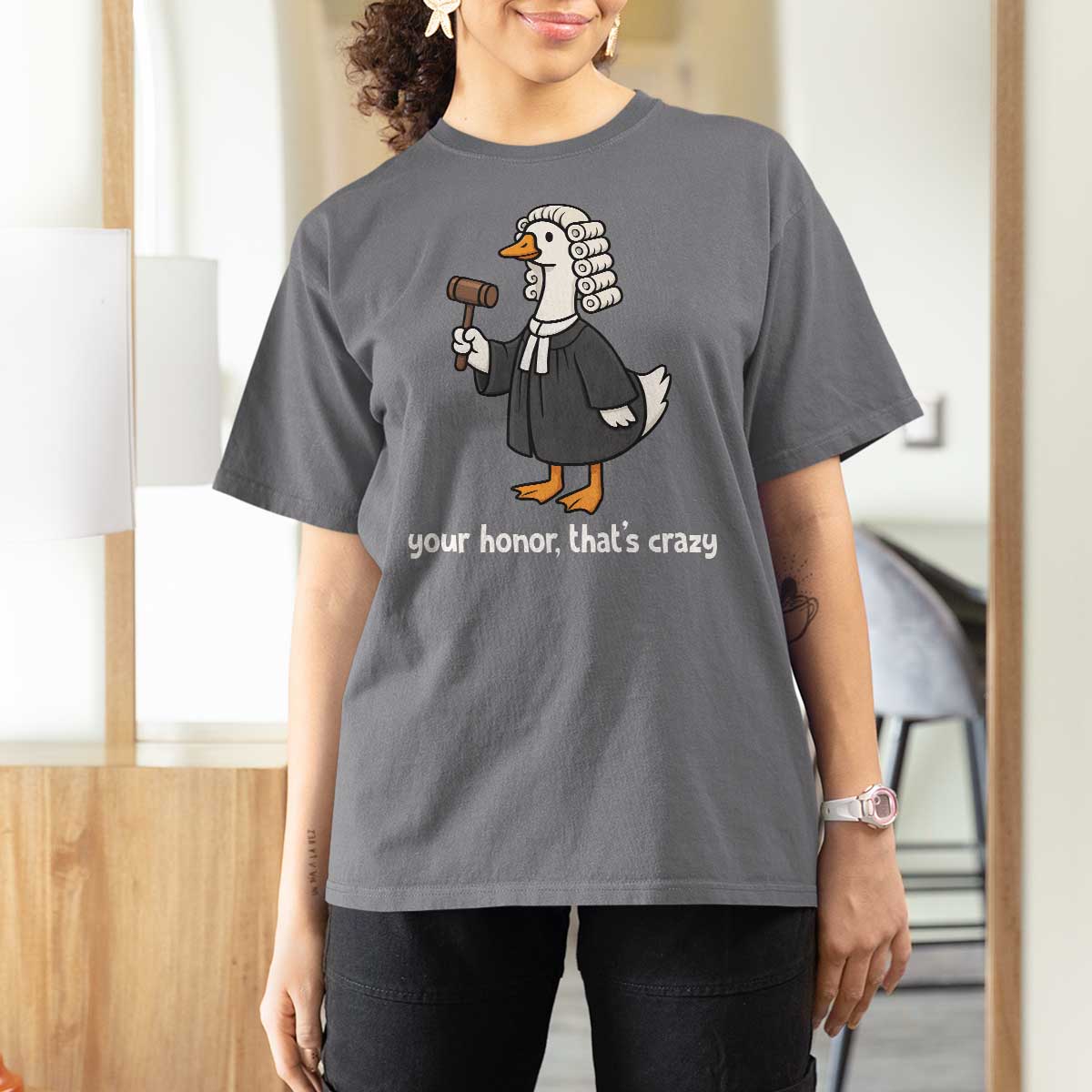 Goose Lawyer T Shirt For Women Law School Graduation Gift Funny Silly Gooses Lovers - Wonder Print Shop