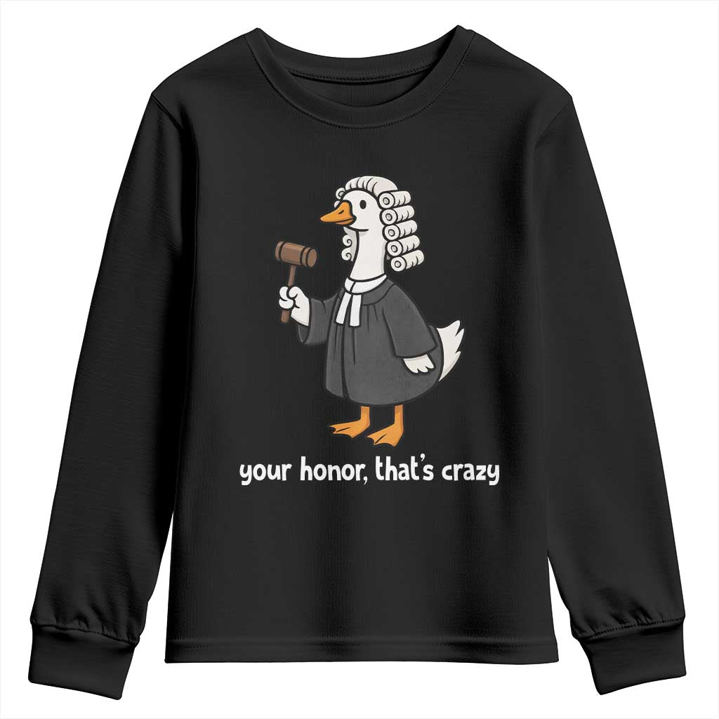 Goose Lawyer Youth Sweatshirt Law School Graduation Gift Funny Silly Gooses Lovers - Wonder Print Shop
