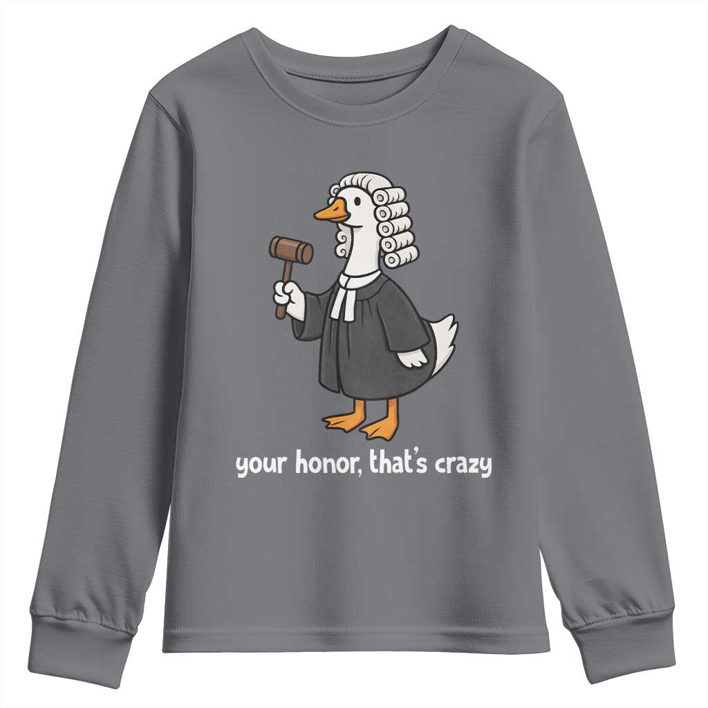 Goose Lawyer Youth Sweatshirt Law School Graduation Gift Funny Silly Gooses Lovers - Wonder Print Shop
