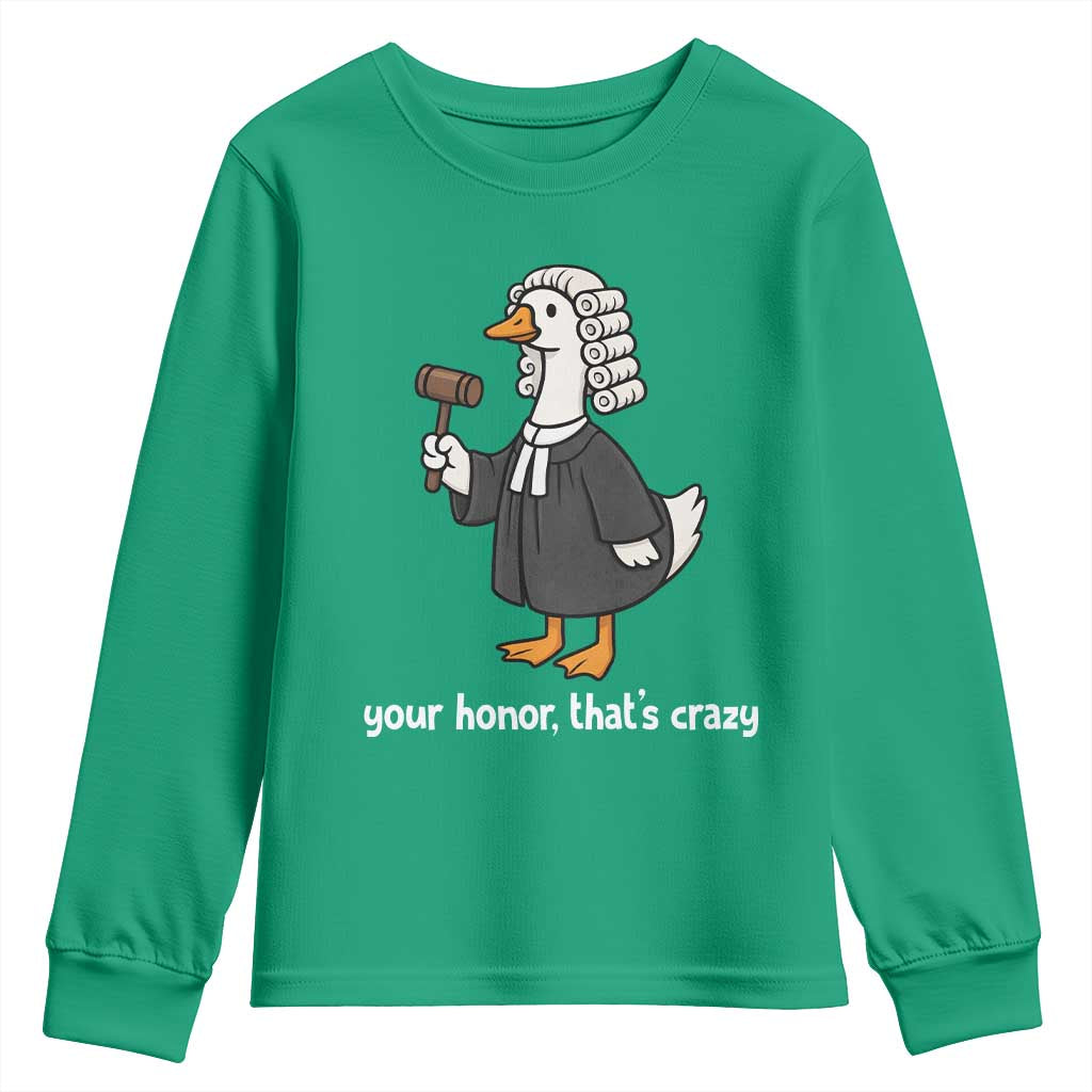 Goose Lawyer Youth Sweatshirt Law School Graduation Gift Funny Silly Gooses Lovers - Wonder Print Shop