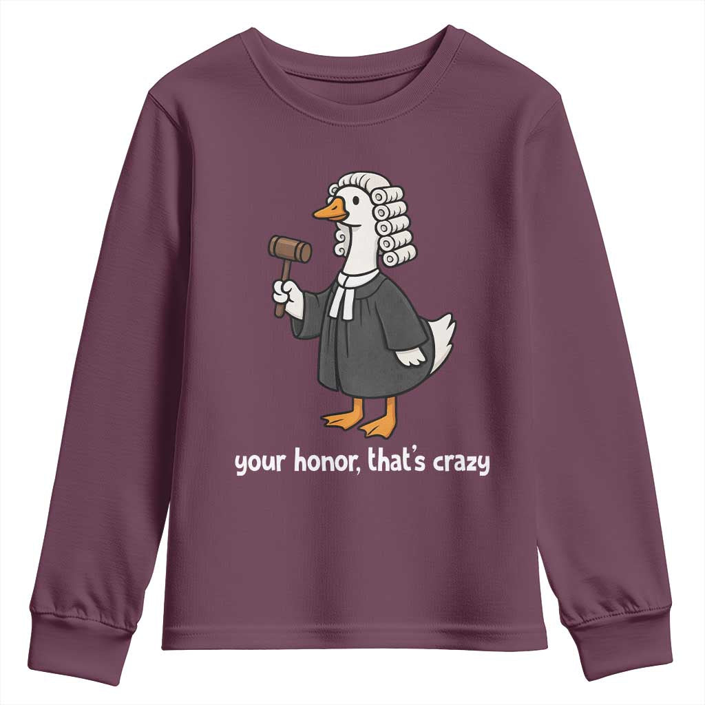 Goose Lawyer Youth Sweatshirt Law School Graduation Gift Funny Silly Gooses Lovers - Wonder Print Shop