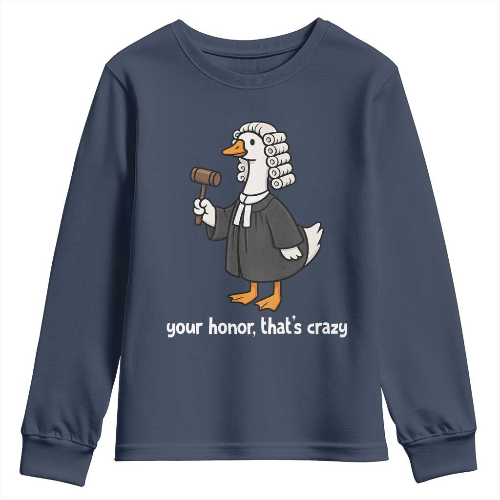 Goose Lawyer Youth Sweatshirt Law School Graduation Gift Funny Silly Gooses Lovers - Wonder Print Shop