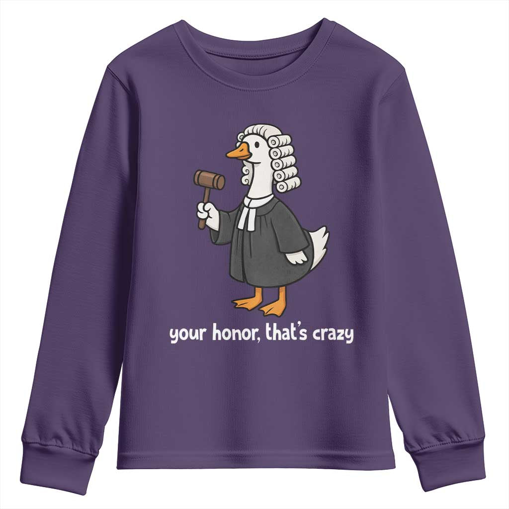 Goose Lawyer Youth Sweatshirt Law School Graduation Gift Funny Silly Gooses Lovers - Wonder Print Shop