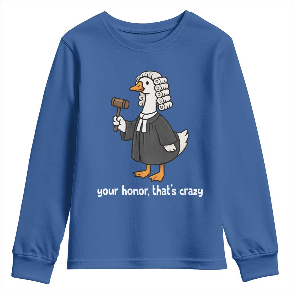 Goose Lawyer Youth Sweatshirt Law School Graduation Gift Funny Silly Gooses Lovers - Wonder Print Shop