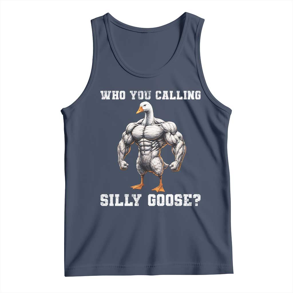 Who You Calling Silly Goose Funny Gym Meme Tank Top - Wonder Print Shop