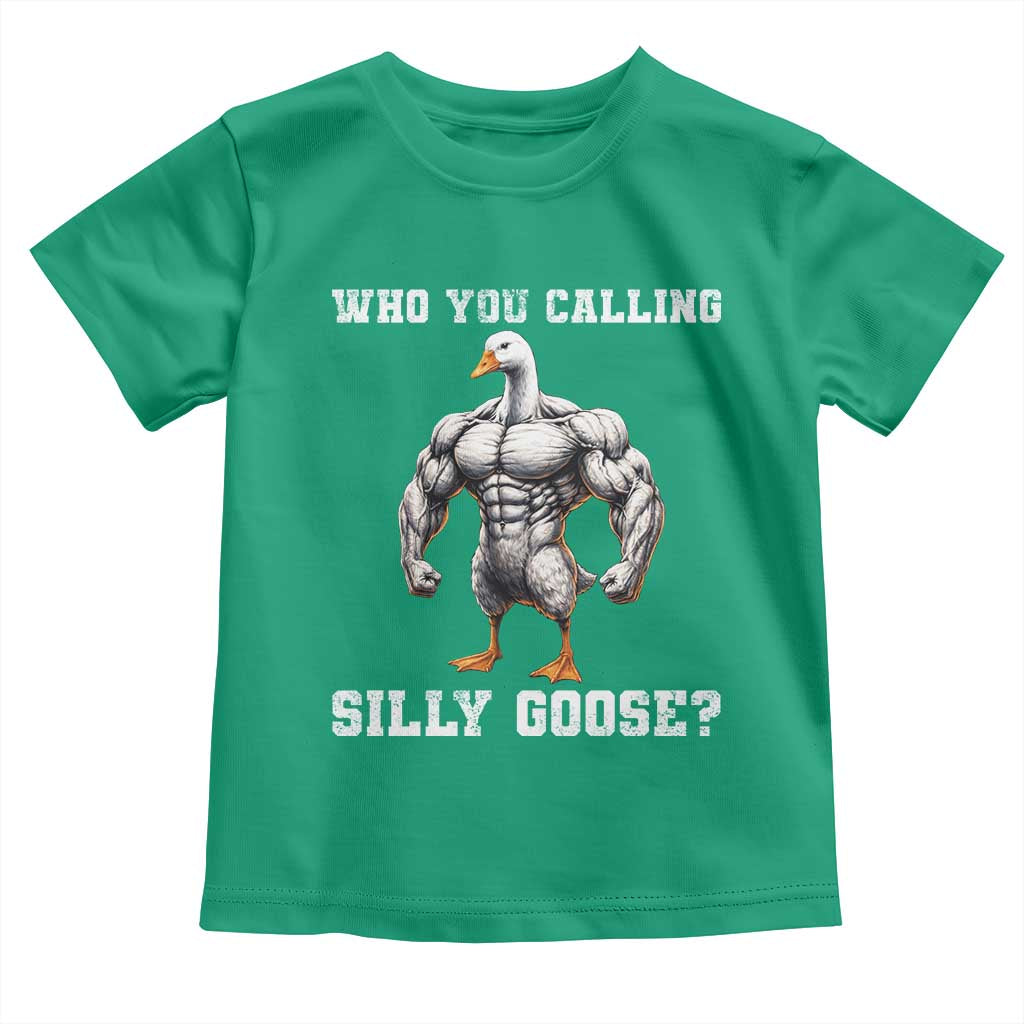 Who You Calling Silly Goose Funny Gym Meme Toddler T Shirt - Wonder Print Shop