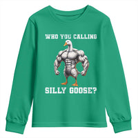 Who You Calling Silly Goose Funny Gym Meme Youth Sweatshirt - Wonder Print Shop