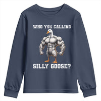 Who You Calling Silly Goose Funny Gym Meme Youth Sweatshirt - Wonder Print Shop