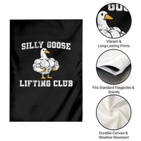 Silly Goose Lifting Club Garden Flag Funny Gym Meme - Wonder Print Shop