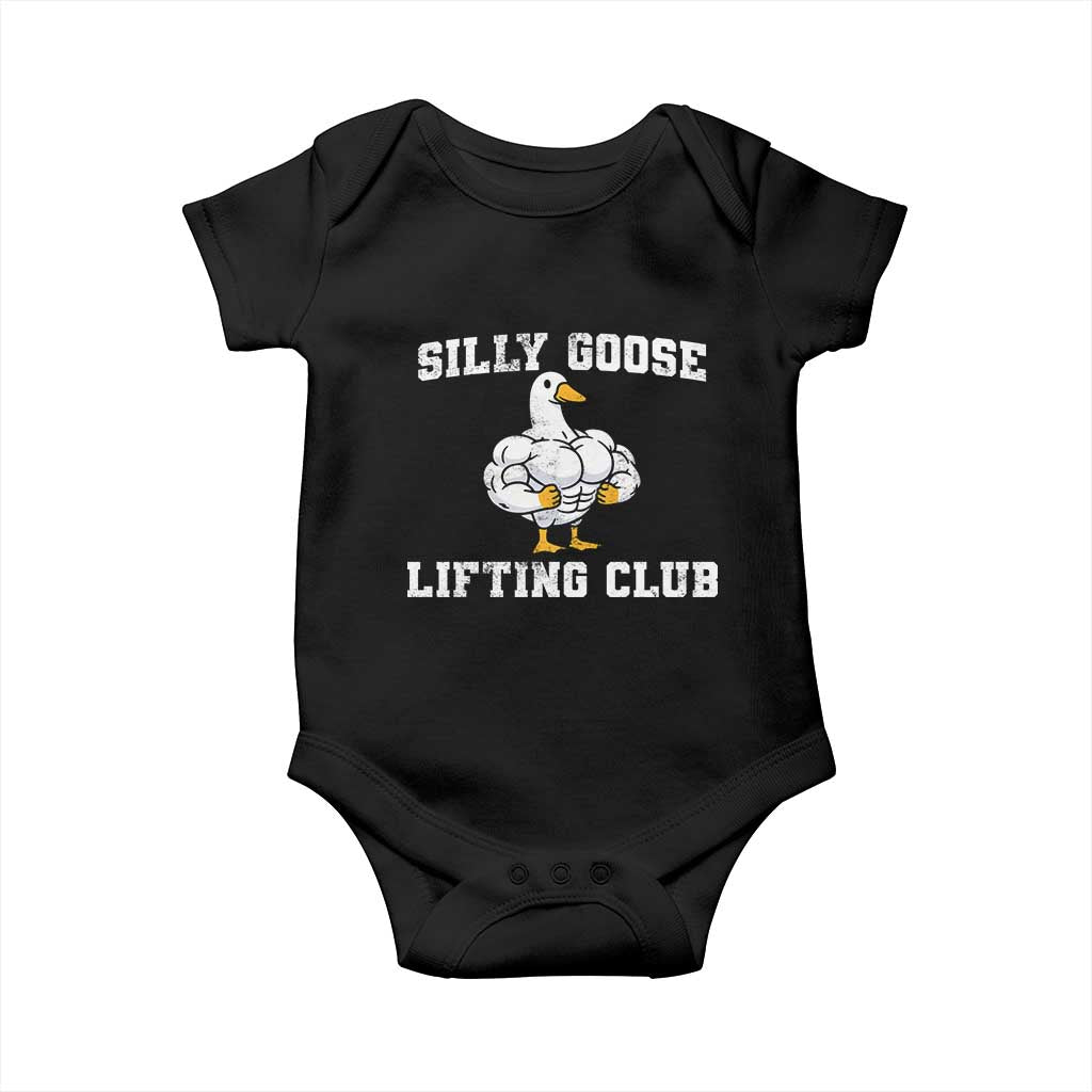 Silly Goose Lifting Club Baby Onesie Funny Gym Meme - Wonder Print Shop