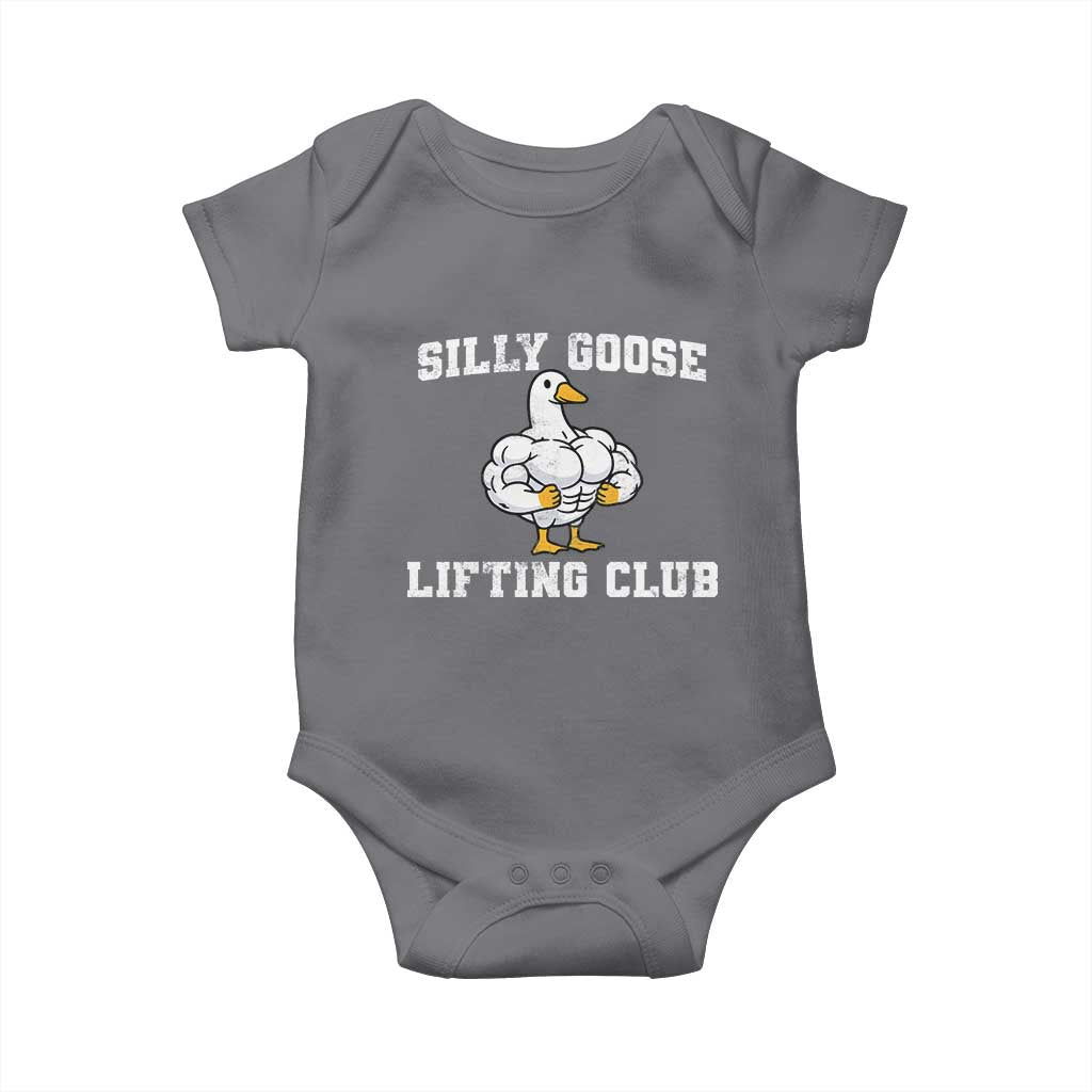 Silly Goose Lifting Club Baby Onesie Funny Gym Meme - Wonder Print Shop