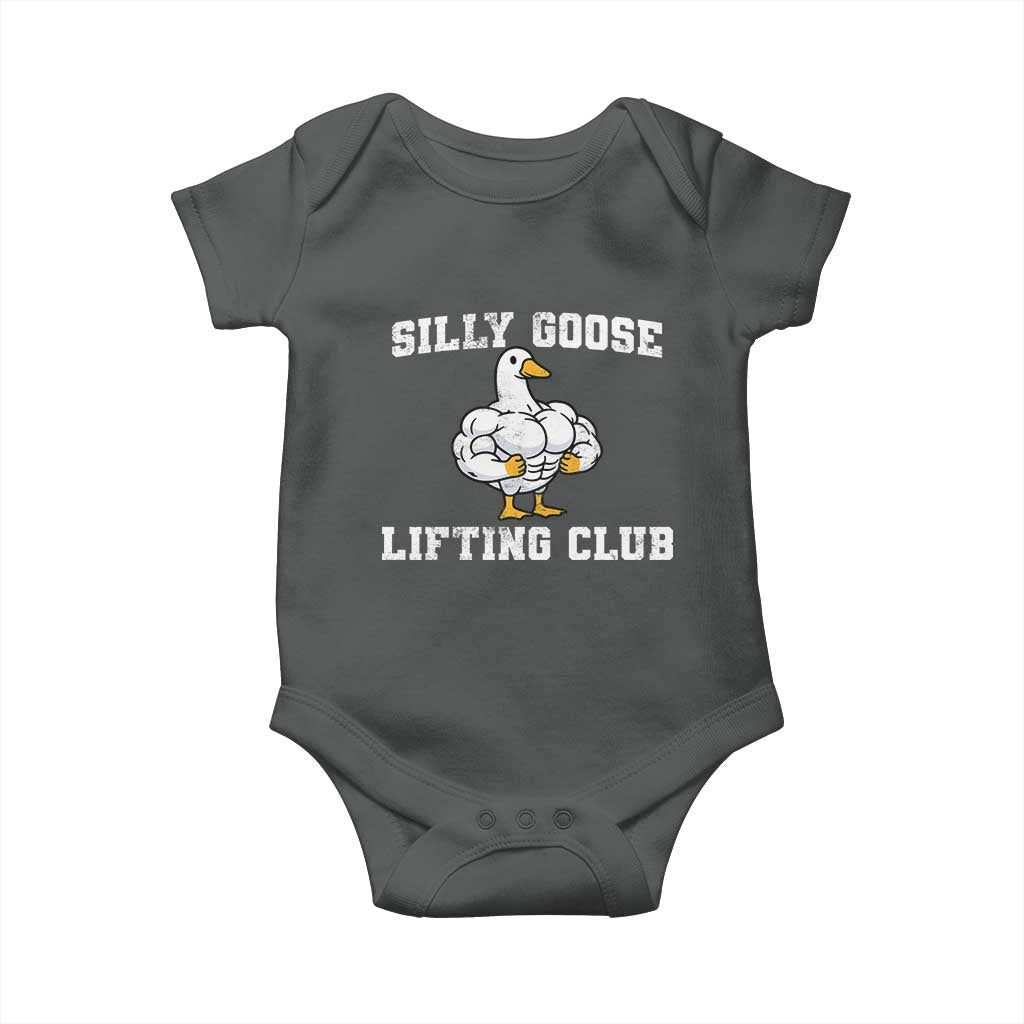 Silly Goose Lifting Club Baby Onesie Funny Gym Meme - Wonder Print Shop
