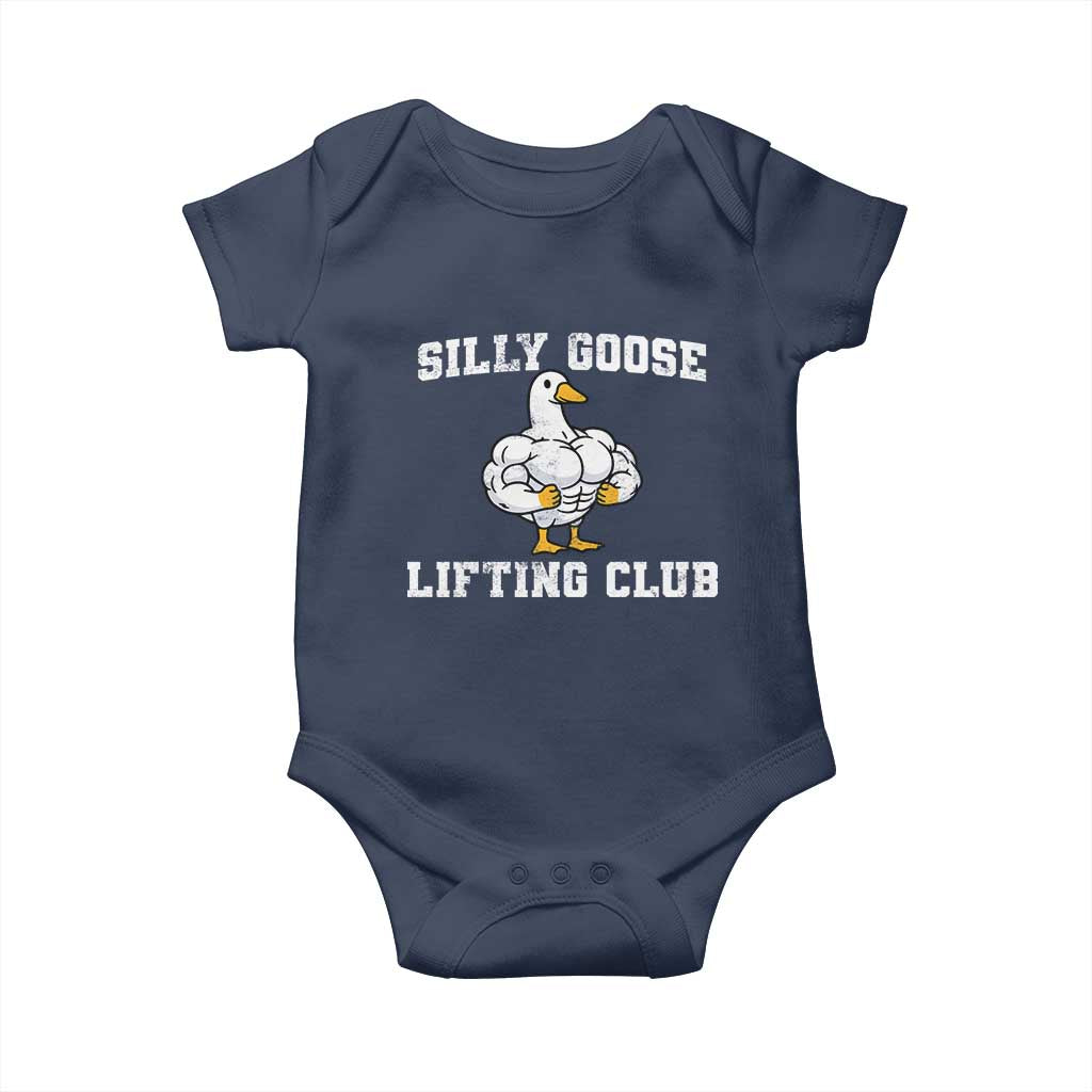 Silly Goose Lifting Club Baby Onesie Funny Gym Meme - Wonder Print Shop