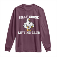 Silly Goose Lifting Club Long Sleeve Shirt Funny Gym Meme - Wonder Print Shop