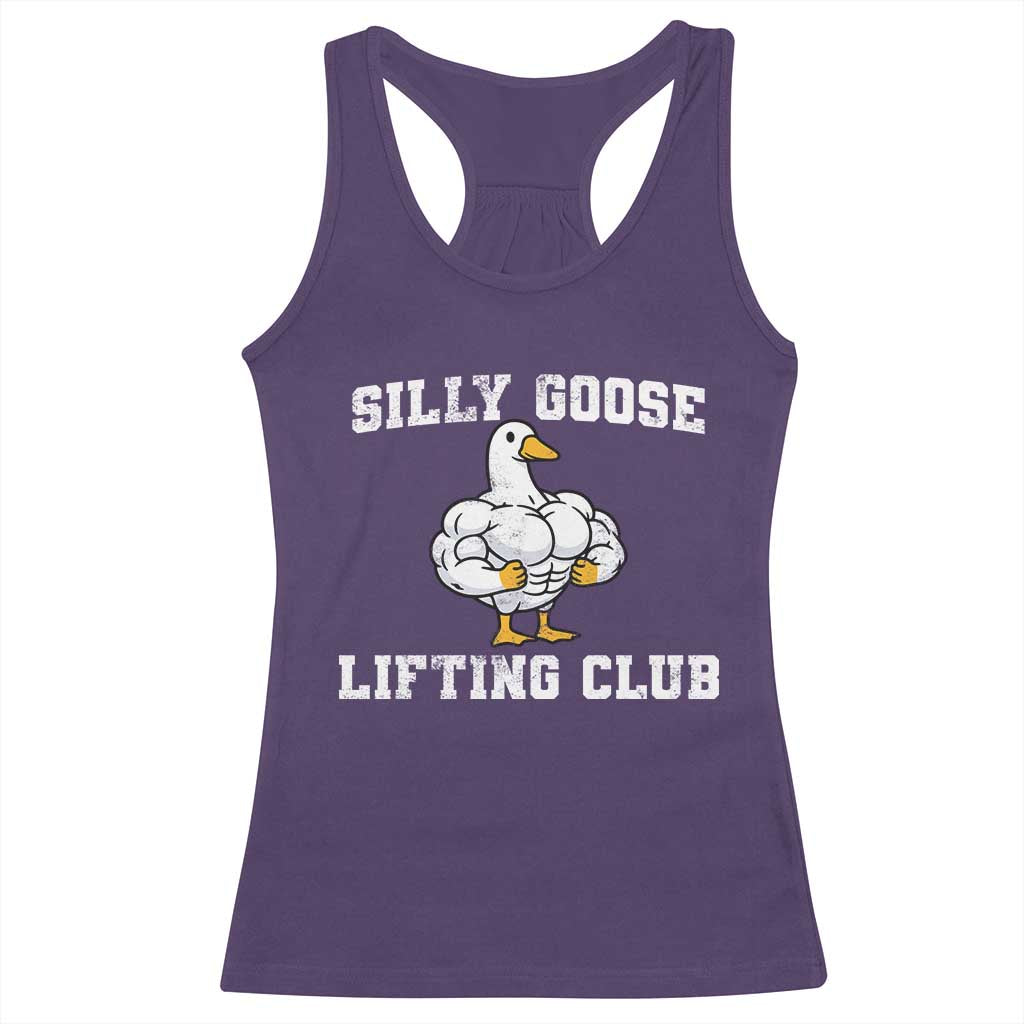 Silly Goose Lifting Club Racerback Tank Top Funny Gym Meme - Wonder Print Shop