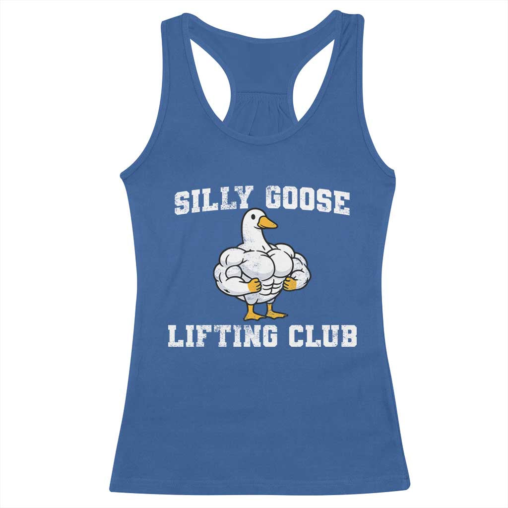 Silly Goose Lifting Club Racerback Tank Top Funny Gym Meme - Wonder Print Shop