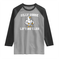 Silly Goose Lifting Club Raglan Shirt Funny Gym Meme - Wonder Print Shop