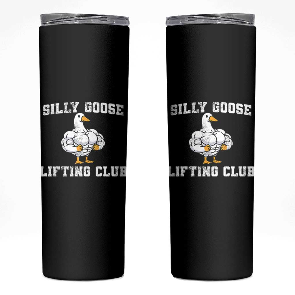 Silly Goose Lifting Club Skinny Tumbler Funny Gym Meme - Wonder Print Shop