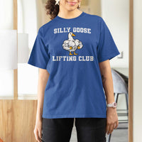 Silly Goose Lifting Club T Shirt For Women Funny Gym Meme - Wonder Print Shop