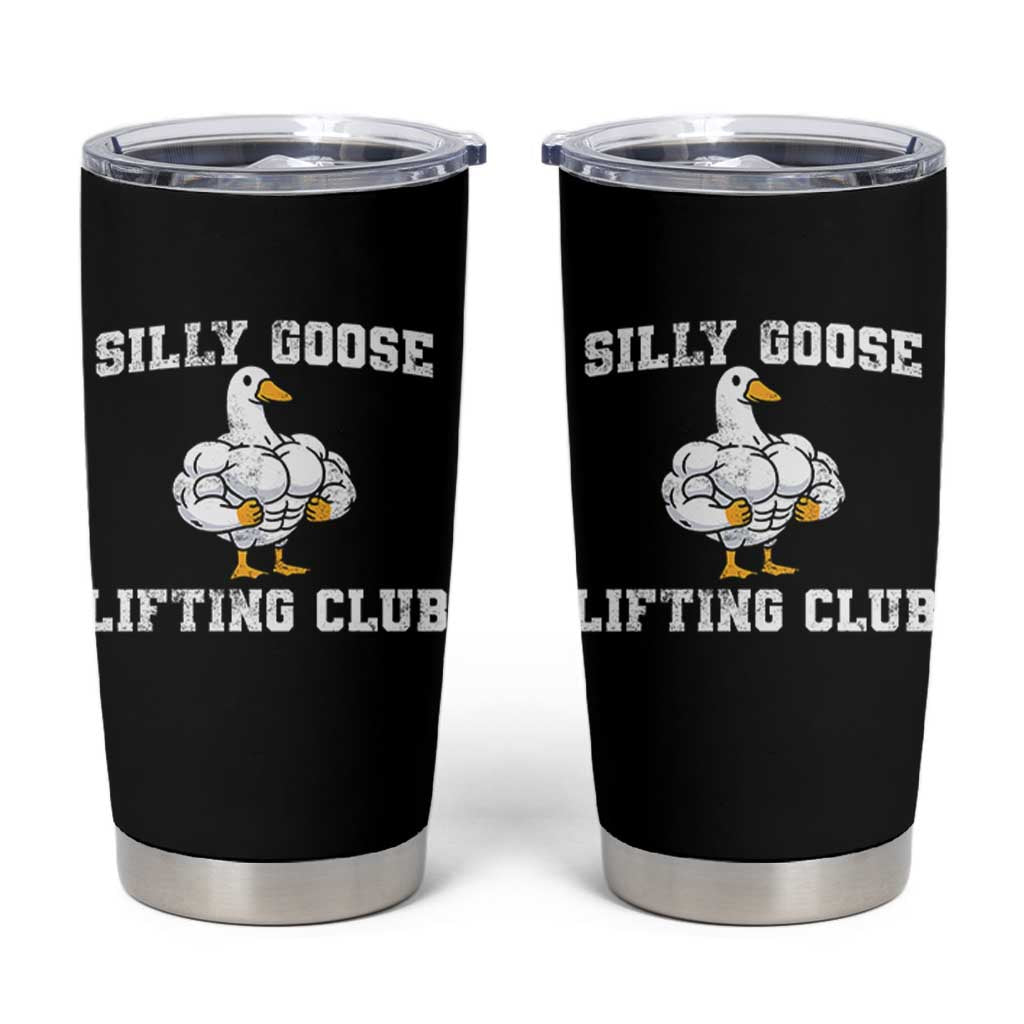 Silly Goose Lifting Club Tumbler Cup Funny Gym Meme - Wonder Print Shop