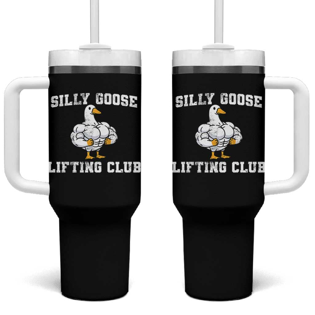 Silly Goose Lifting Club Tumbler With Handle Funny Gym Meme - Wonder Print Shop