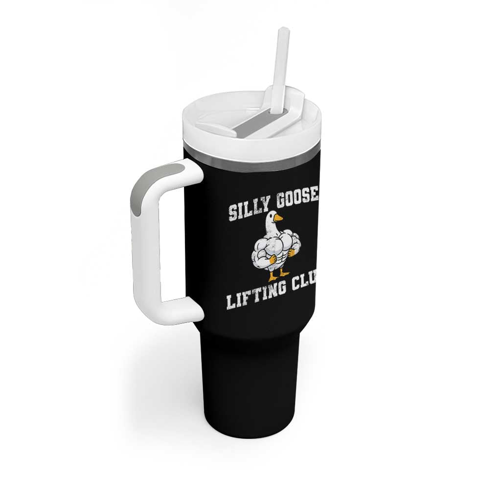 Silly Goose Lifting Club Tumbler With Handle Funny Gym Meme - Wonder Print Shop