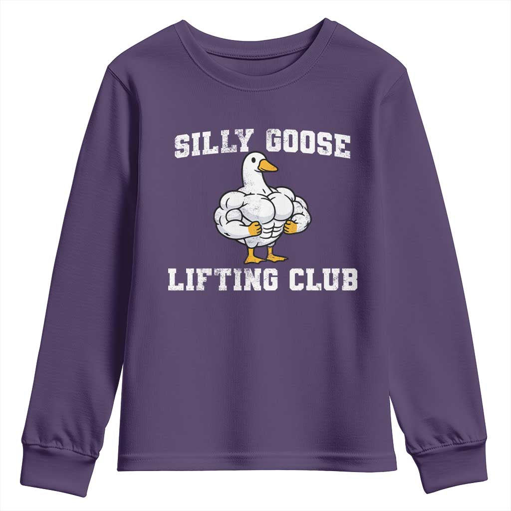Silly Goose Lifting Club Youth Sweatshirt Funny Gym Meme - Wonder Print Shop