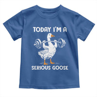 Funny Goose Weight Lifting Toddler T Shirt Today Im A Serious Goose Weightlifter Gym Workout - Wonder Print Shop