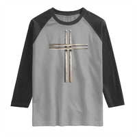 Christian Drummer Raglan Shirt Drumstick Cross Rock Music Lover Gift - Wonder Print Shop