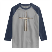 Christian Drummer Raglan Shirt Drumstick Cross Rock Music Lover Gift - Wonder Print Shop