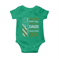 Funny Girl Dad Baby Onesie Guns Dont Kill People Dads with Pretty Daughters Do US Flag - Wonder Print Shop